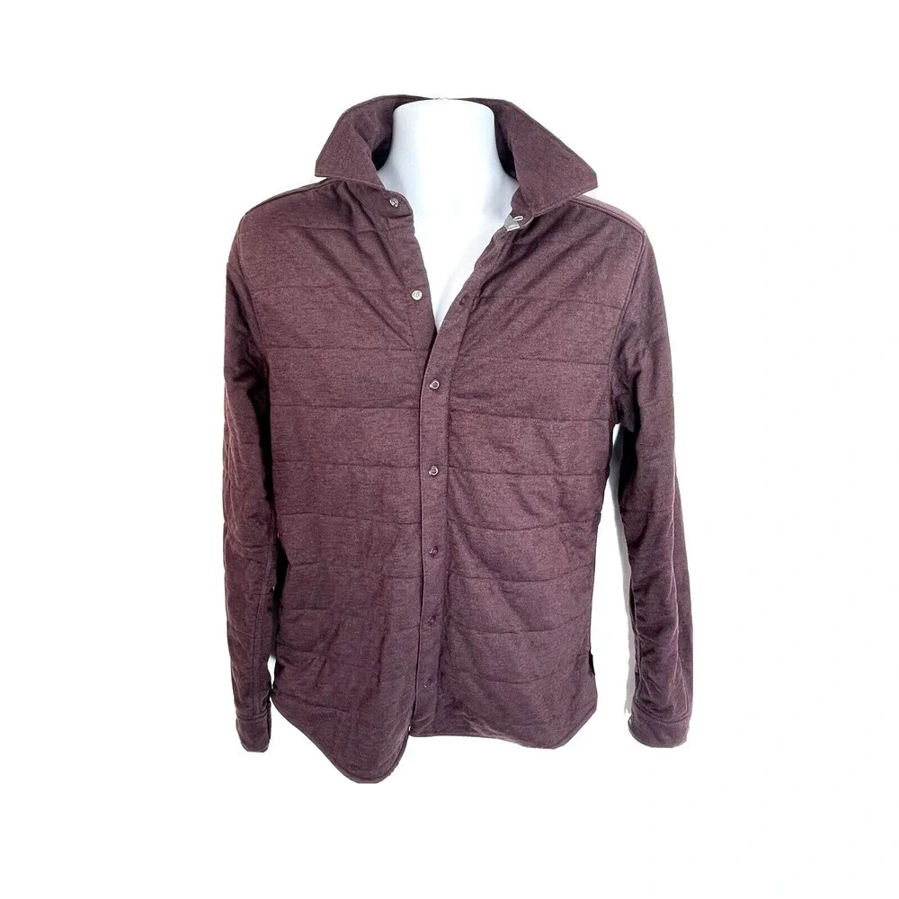 The North Face Mens Shacket Jacket‎ Size Small Snap Insulated Puffer Outdoor